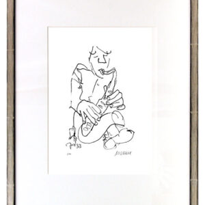Armin Mueller-Stahl - Jazz - Saxophonist Original Lithographie - limitiert und h...