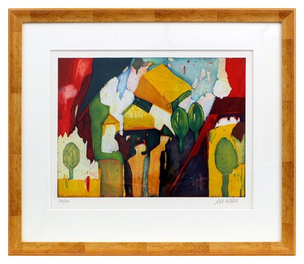 Armin Mueller-Stahl - Landschaft am Meer - Original Radierung - limitiert und ha...