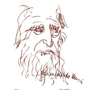 Armin Mueller-Stahl - Leonardo da Vinci - Original Lithografie - limitiert und h...