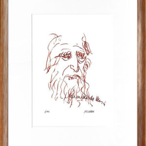 Armin Mueller-Stahl - Leonardo da Vinci - Original Lithografie - limitiert und h...