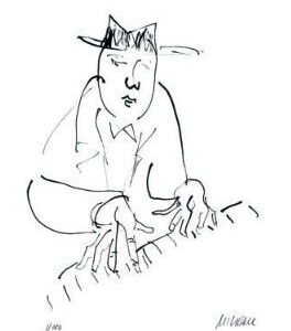 Armin Mueller-Stahl - PIANO MAN - Original Lithografie - limitiert und handsigni...
