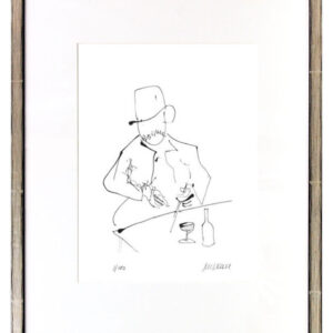 Armin Mueller-Stahl - SELBST NACH DREHARBEITEN ZU BUDDENBROOKS MIT WEIN UND GLAS...