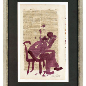 Armin Mueller-Stahl - WORT UND BILD - IN GEDANKEN - original gemalt - HANDSIGNIE...