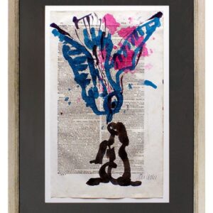Armin Mueller-Stahl - WORT UND BILD - PAX IN NATURA - original gemalt - HANDSIGN...