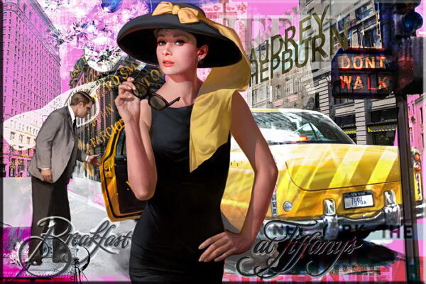 modernes Leinwandbild - Audrey Hepburn-20 x 30 cm
