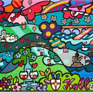 Bettina Breitkopf Pop Art Koblenz-Collage I love Koblenz-60 x 80 cm