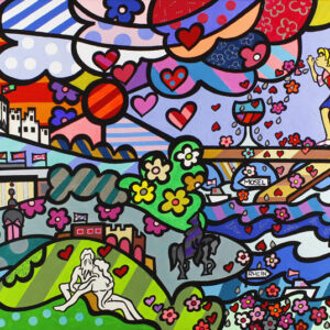 Bettina Breitkopf Pop Art Koblenz-Collage I love Koblenz-100 x 130 cm
