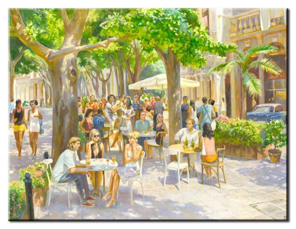 Diego Santos - Café de Jardin-20 x 30 cm