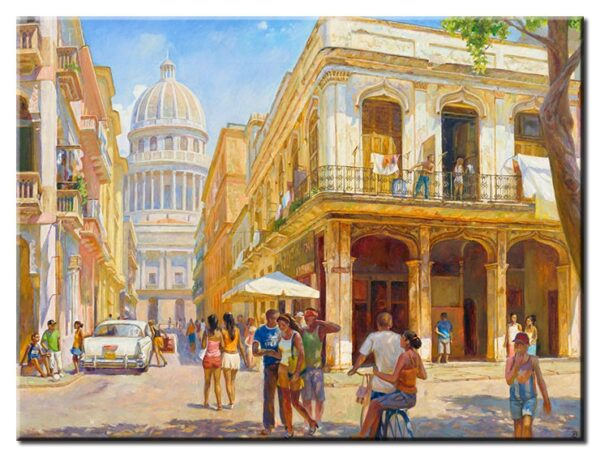 Diego Santos - Ein Sommertag am Capitolio-70 x 90 cm