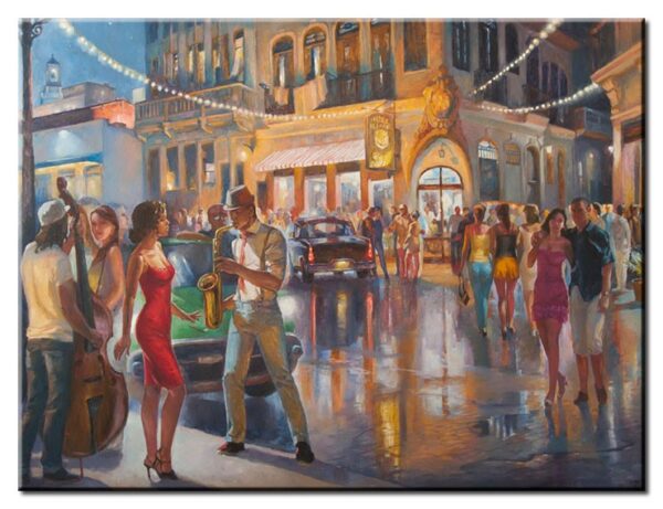 Diego Santos - Eine Nacht in Havanna-60 x 80 cm