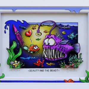 Branko - BEAUTY AND THE BEAST - Original 3D Bild handsigniert