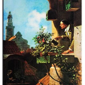 Carl Spitzweg Bilder - Im Dachstübchen-20 x 30 cm