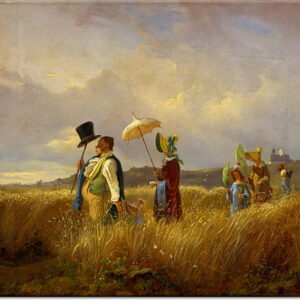 Carl Spitzweg Bilder - Der Sonntagsspaziergang-20 x 30 cm