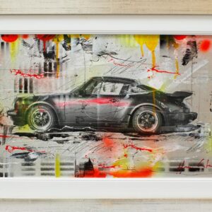 Christian Henze - PORSCHE 911 TURBO - original Mischtechnik auf Alu