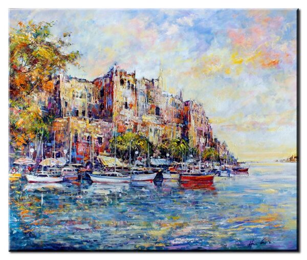 Christian Henze - Puerto - original Gemälde auf Leinwand