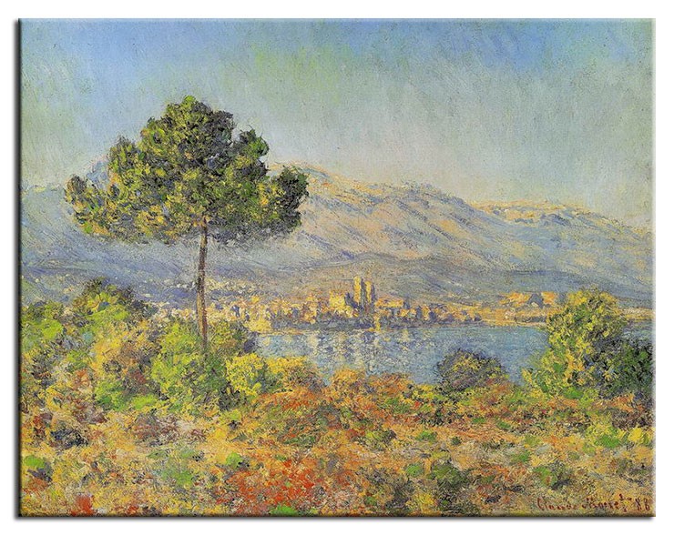 Claude Monet Bilder - Antibes von Notre Dame aus gesehen-60 x 80 cm