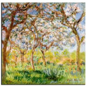 Claude Monet Bilder - Frühling in Giverny-80 x 80 cm