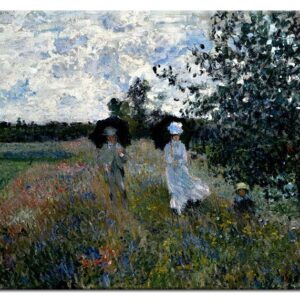 Claude Monet Bilder - Promenade bei Argenteuil-40 x 50 cm