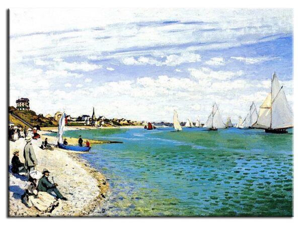 Claude Monet Bilder - Regatta bei Saint Adresse-70 x 90 cm