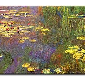 Claude Monet Bilder - Seerosen - Wasserpflanzen-30 x 90 cm