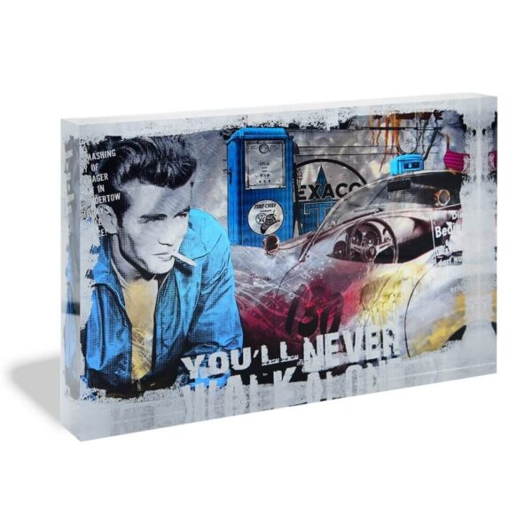DEVIN MILES - HIS MACHINE - JAMES DEAN - ACRYLBLOCK