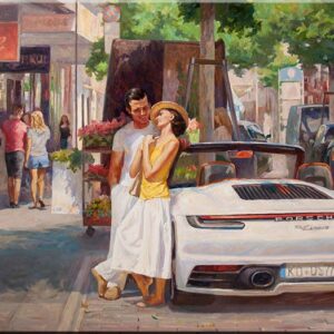 Diego Santos - Amüsantes Gespräch-90 x 120 cm