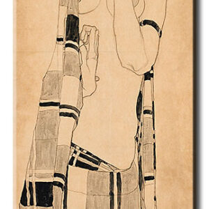 Egon Schiele Bilder - Stehende Frau-50 x 130 cm