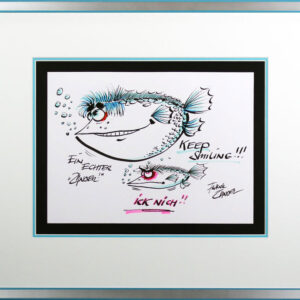 Frank Zander - KEEP SMILING - Handgemaltes Original Aquarell