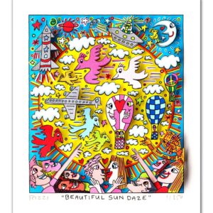 James Rizzi - BEAUTIFUL SUN DAZE - Original 3D Bild drucksigniert - ohne Rahmen ...