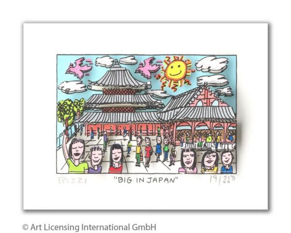 James Rizzi - Big in Japan - Original 3D Bild drucksigniert - ohne Rahmen PP-Nor...