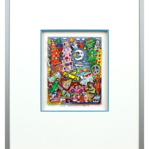 James Rizzi - LOVE MAKES A CITY PRETTY - Original 3D Bild drucksigniert