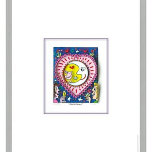 James Rizzi - MOONSTRUCK - Original 3D Bild drucksigniert