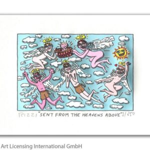 James Rizzi - Sent From The Heavens Above - Original 3D Bild drucksigniert - ohn...
