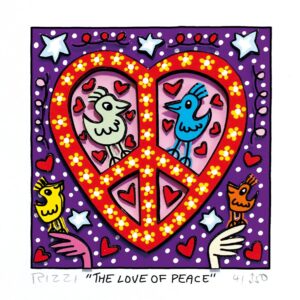 James Rizzi - THE LOVE OF PEACE - Original 3D Bild drucksigniert - ohne Rahmen P...