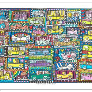James Rizzi - THE ROMANCE OF THE ROAD - Original 3D Bild drucksigniert - ohne Ra...