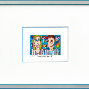 James Rizzi - A LOOK OF LOVE - Original 3D Bild drucksigniert