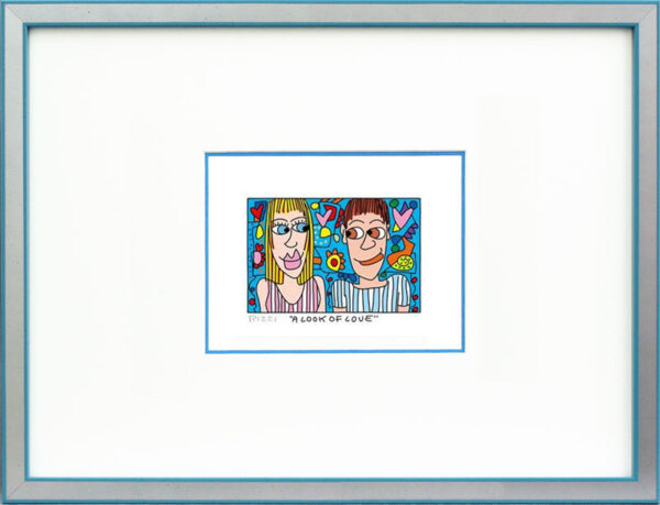 James Rizzi - A LOOK OF LOVE - Original 3D Bild drucksigniert