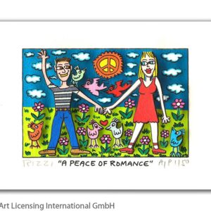 James Rizzi - A PEACE OF ROMANCE  - Original 3D Bild drucksigniert - ohne Rahmen...