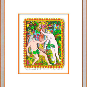 James Rizzi - ADAM AND EVE - Original 3D Bild drucksigniert