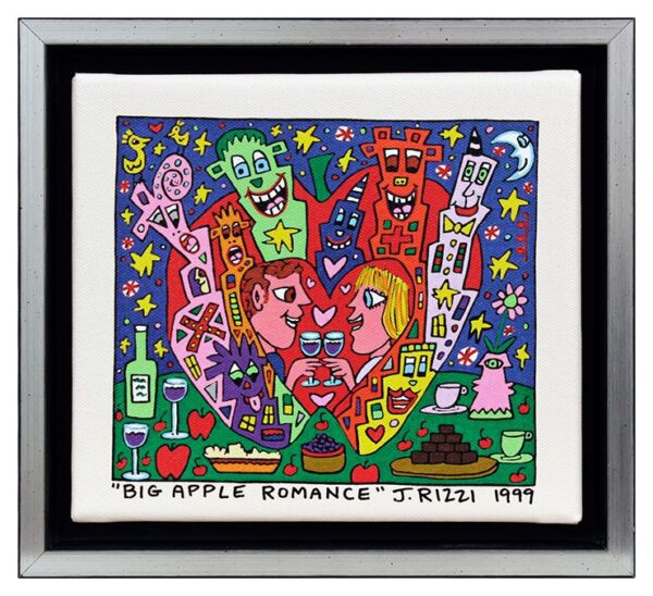 James Rizzi BIG APPLE ROMANCE - 2D-Pigmentdruck
