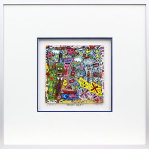 James Rizzi - BRONX BEAT - Original 3D Bild drucksigniert