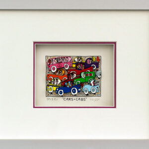 James Rizzi - CARS + CABS - Original 3D Bild drucksigniert