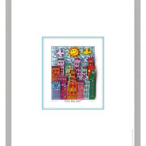 James Rizzi - CITY DAY SKY - Original 3D Bild drucksigniert