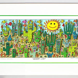 James Rizzi - DESERT LIFE  - Original 3D Bild drucksigniert - ohne Rahmen PP-AP ...