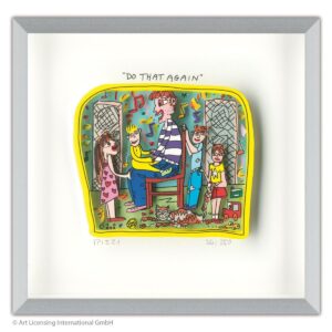 James Rizzi - DO THAT AGAIN - Original 3D Bild drucksigniert