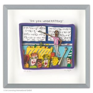 James Rizzi - DO YOU UNDERSTAND - Original 3D Bild drucksigniert
