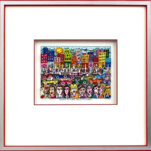 James Rizzi - EVERY PICTURE TELLS A STORY - Original 3D Bild drucksigniert
