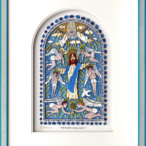 James Rizzi - Father and Son - Original 3D Bild drucksigniert