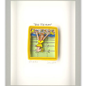 James Rizzi - GO TEAM - Original 3D Bild drucksigniert