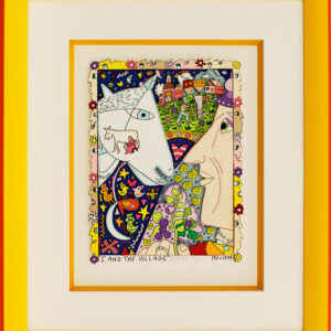 James Rizzi - I AND THE VILLAGE - Original 3D Bild HANDSIGNIERT